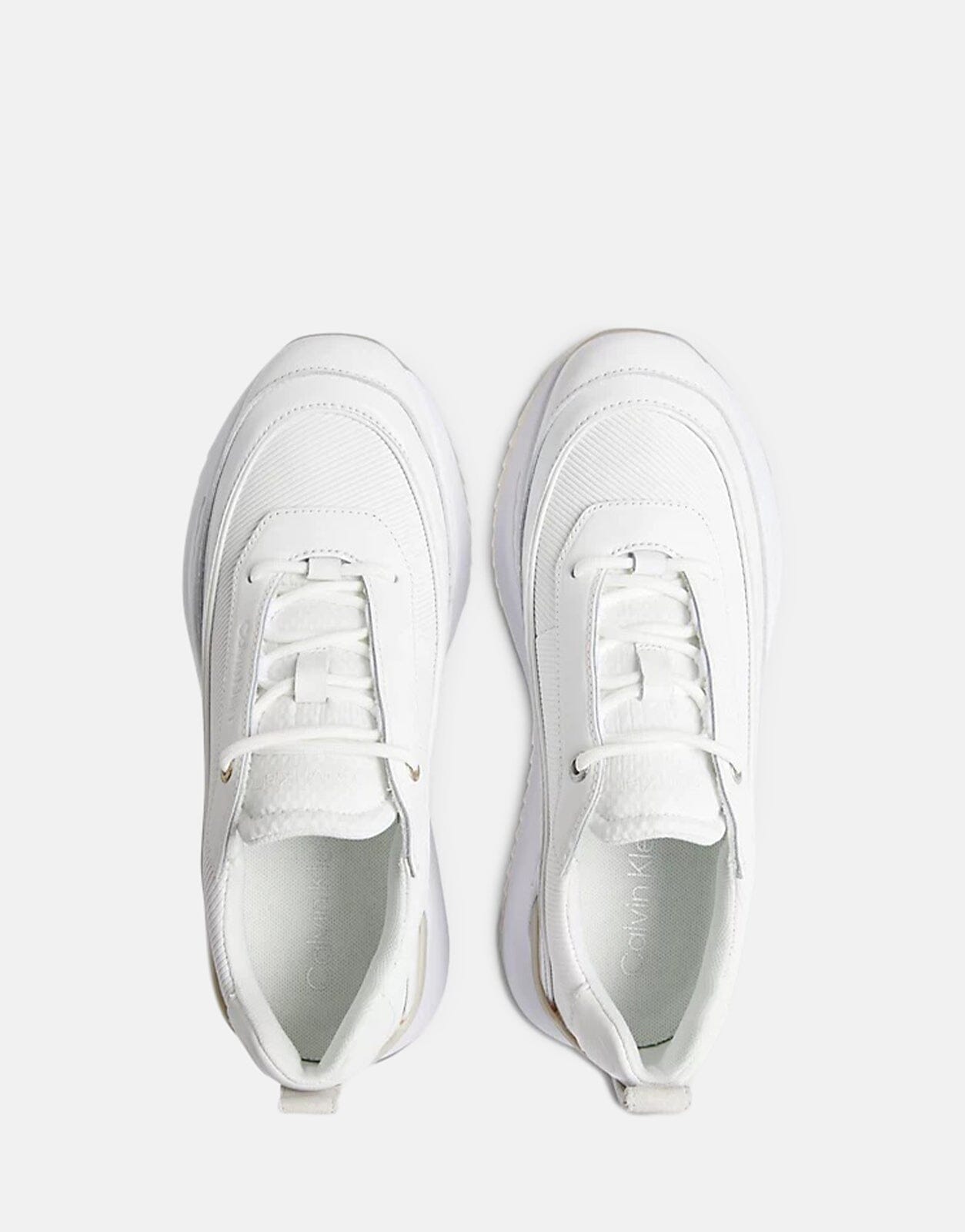 Calvin Klein Leather Wedge Trainers Sneakers - Subwear