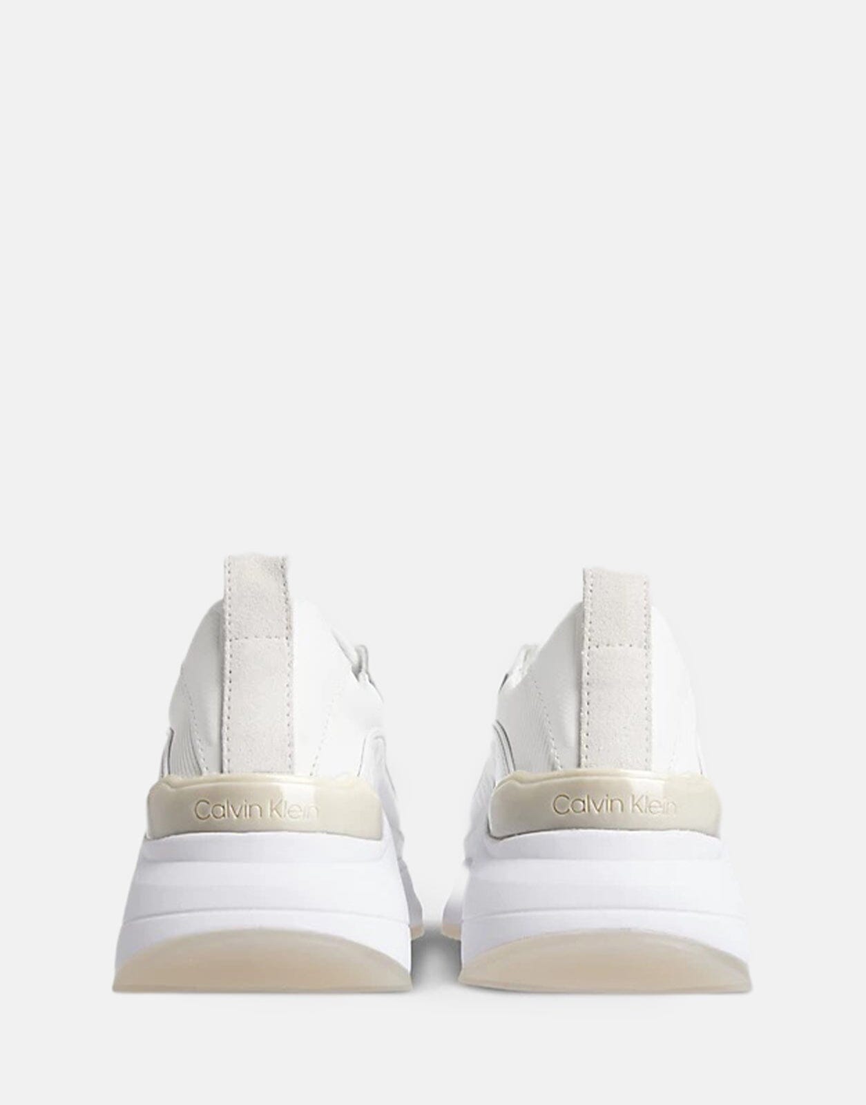 Calvin Klein Leather Wedge Trainers Sneakers - Subwear